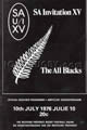 South Africa Invitation XV v New Zealand 1976 rugby  Programme